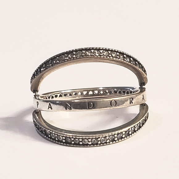 Authentic NEW Pandora Reversible S925 ALE CZ Ring - Picture 2 of 8